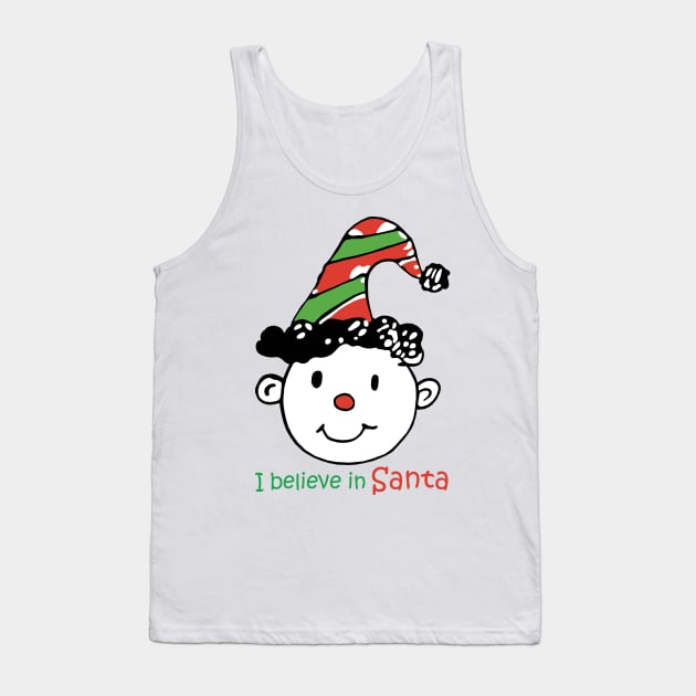 Mr. Santa I Believe in You Tank Top by KewaleeTee